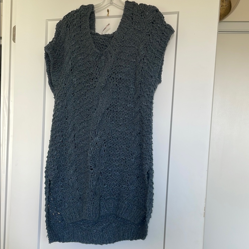 Cozy Knit Sleeveless Sweater Dress